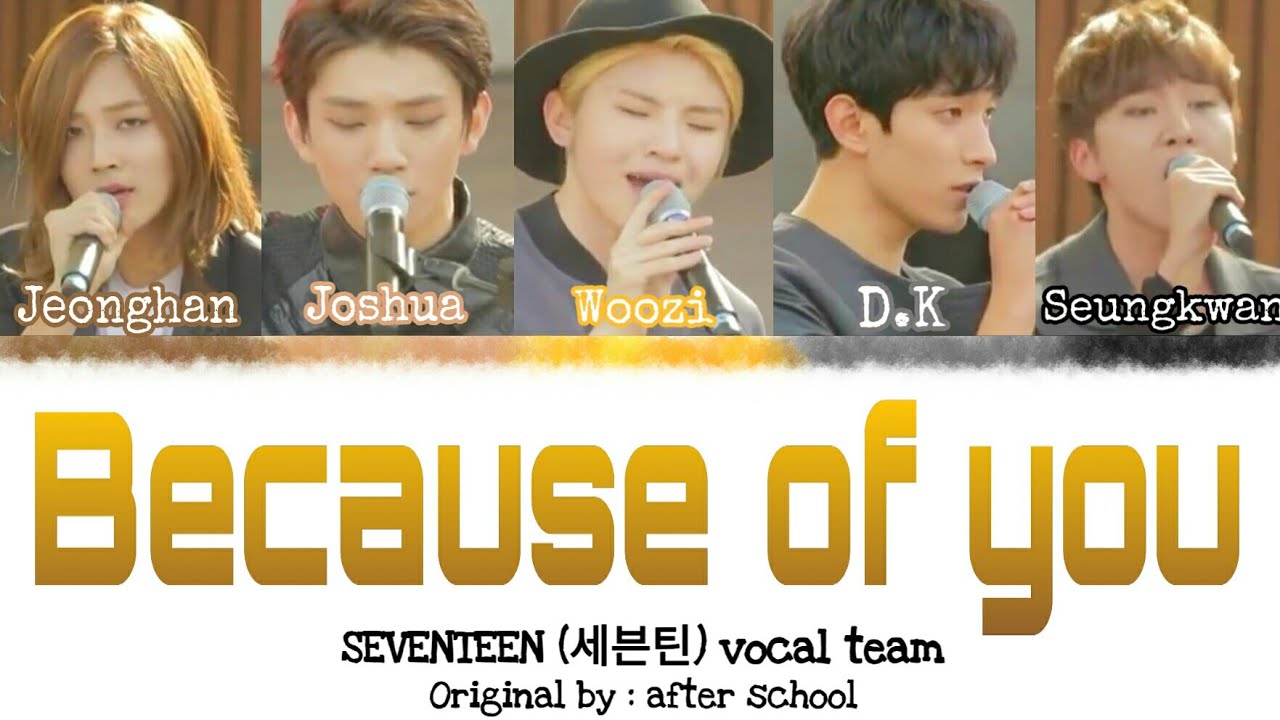 SEVENTEEN (세븐틴) - Because of you (Remake.Ver) [INDO SUB] Lyrics • Color Coded IND/ENG/HAN(ROM)•