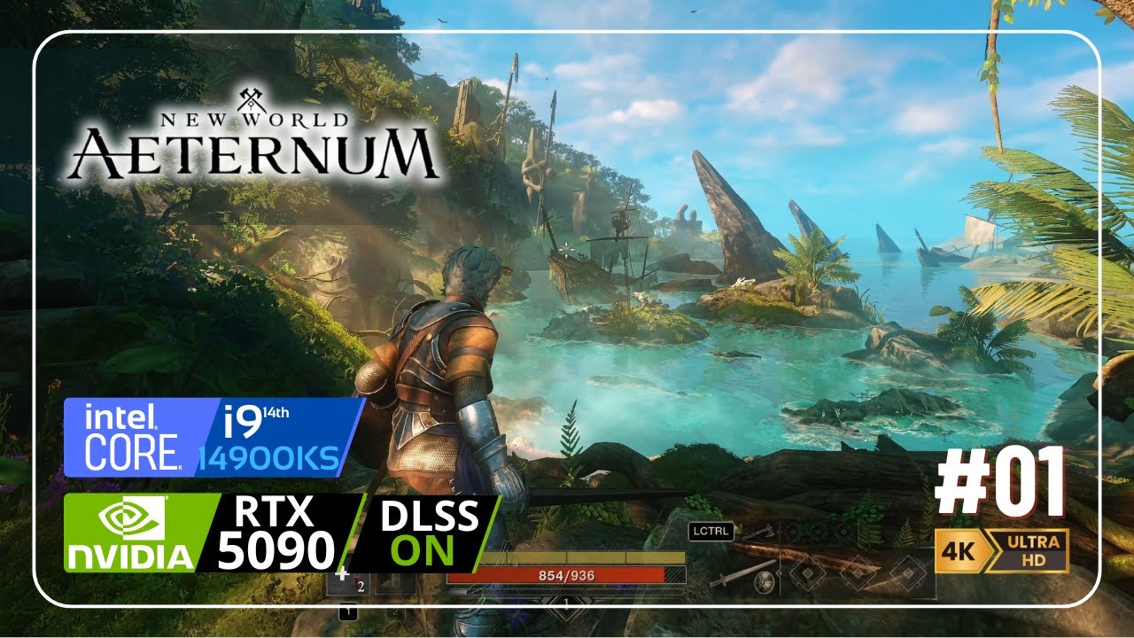New World AeternuM: Ep 01 - RTX 5090 - i9 14900KS - 4K Very High Graphics Settings