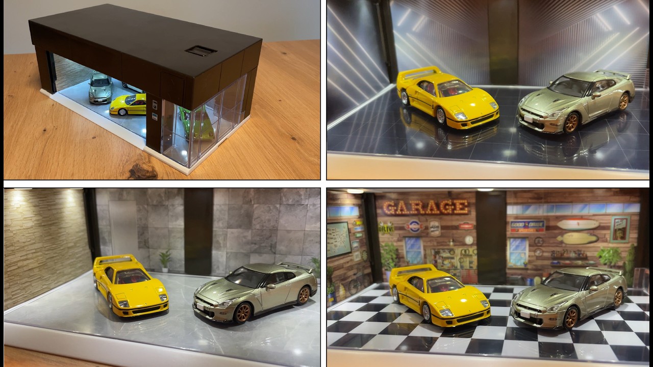 The TOMICA Premium Garage is a Unique & Super Cool 1/64 Diecast Car Diorama + ALL Interior Themes
