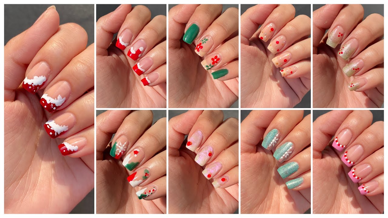 10+ Easy Christmas nail art designs compilation || Christmas nails 2023