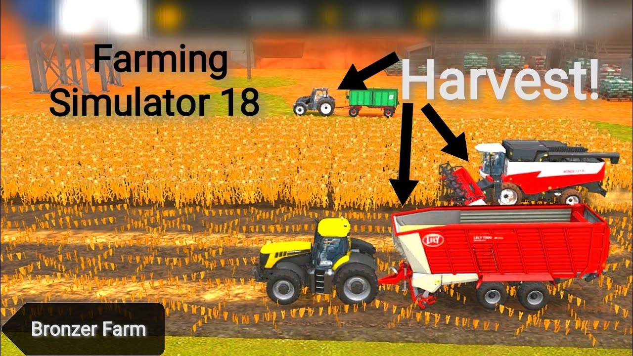 Harvest! Timelapse #41. Farming Simulator 18 /Bronzer Farm.