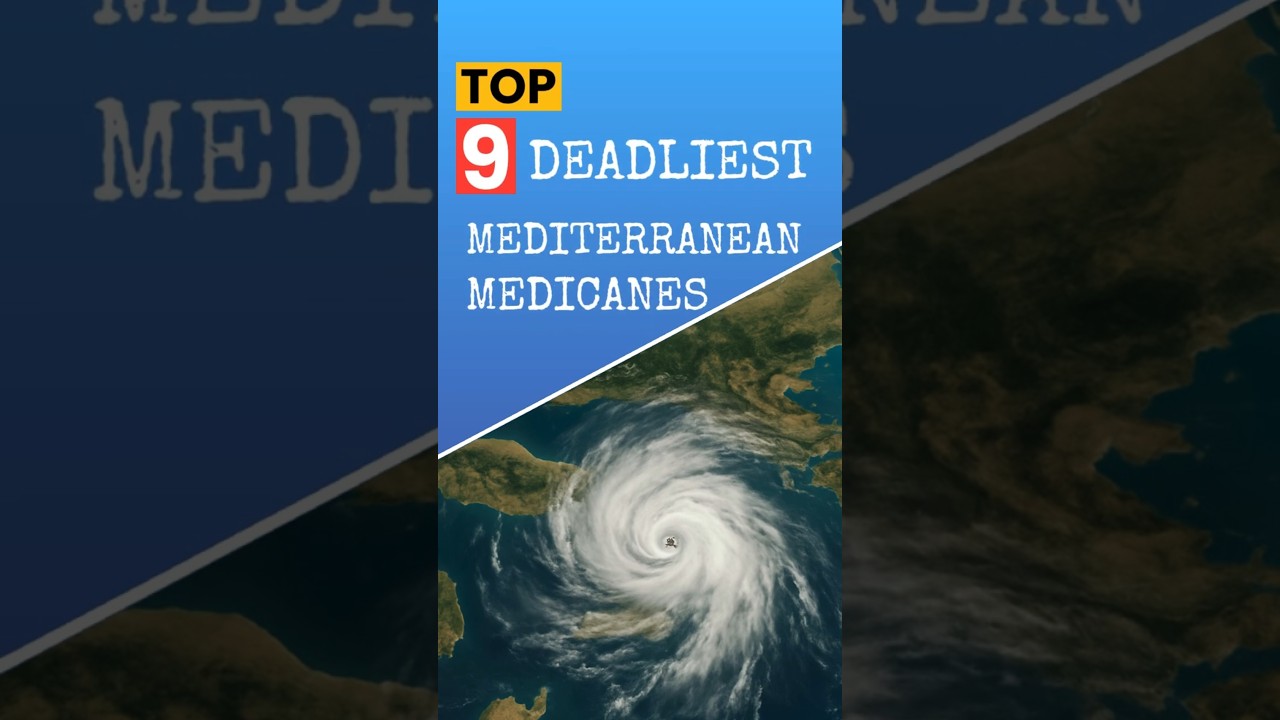 Top 5 Deadliest Mediterranean tropical-like cyclones! #weatherfollower #weather #medicane #history