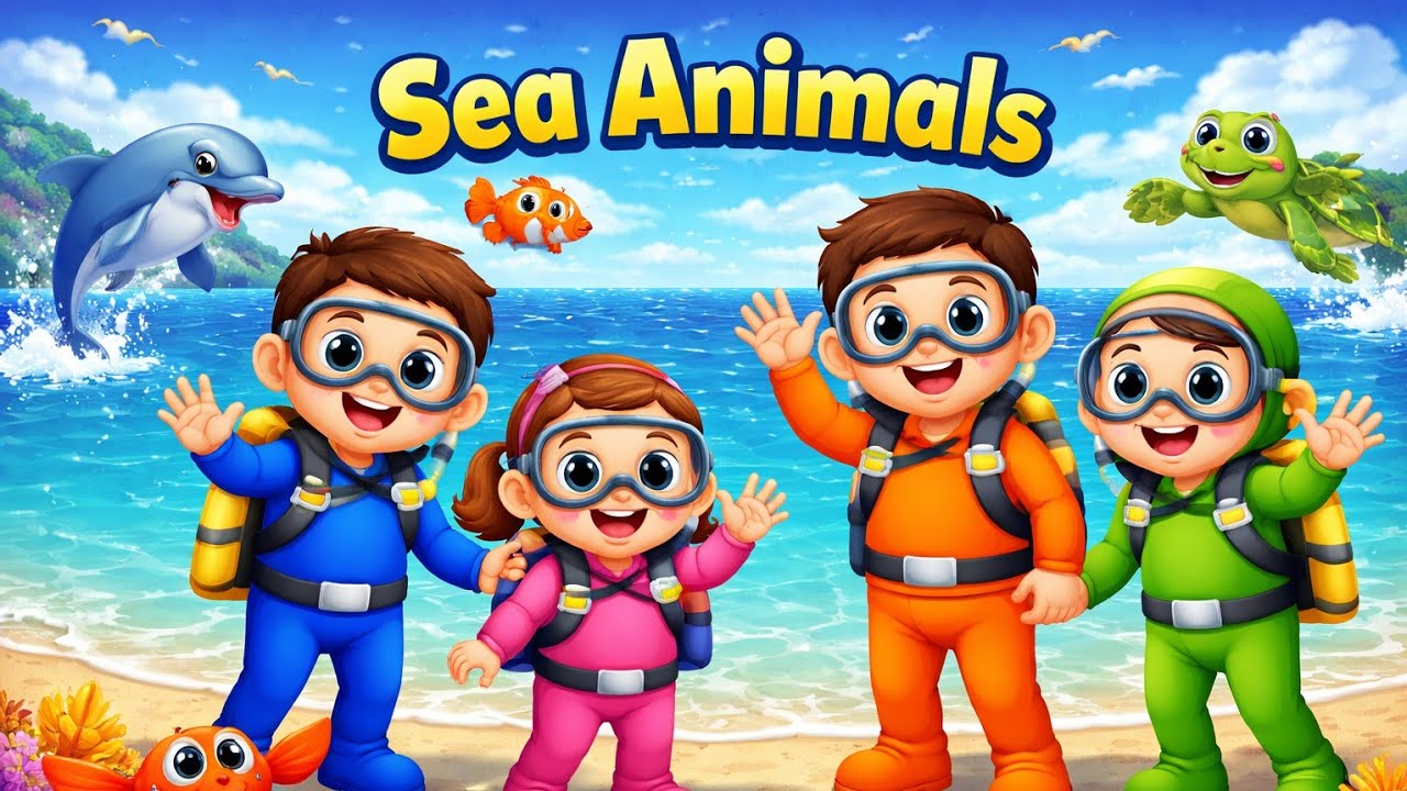 Kiddie Underwater Adventure | Learn Sea Animal for Children | Meet Sea Animals | Kiddie Adventures