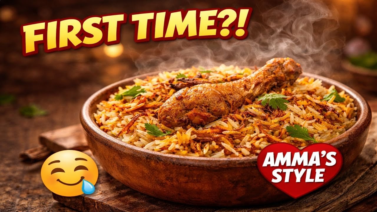 మొదటిసారి మా ఇంట్లో మా అమ్మ చేసిన Chicken Dum Biryani 🤤 | FIRST TIME? AMMA STYLE 😋🍗