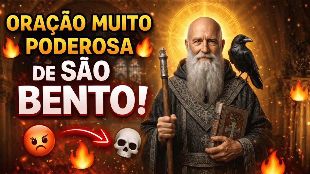 ORAÇÃO FORTÍSSIMA DE SÃO BENTO CONTRA INIMIGOS, BRUXARIAS E PODERES MALIGNOS
