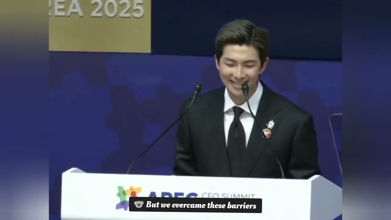 RM speech in APEC event clips