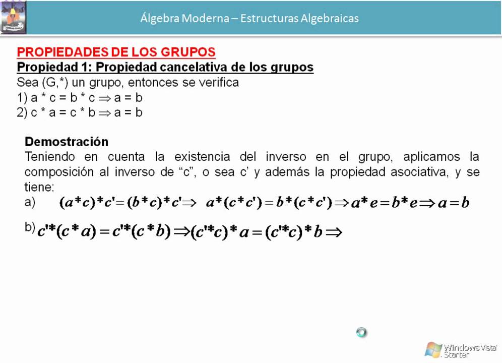 Tutorial Unidad 7: Estructuras Algebraicas