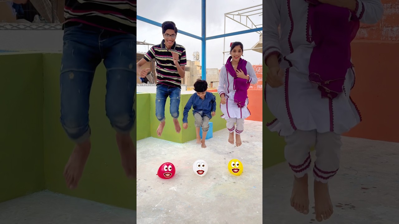 Water balloon 🎈Per Jump 😲 #shorts #ytshorts #funny #viralvideo