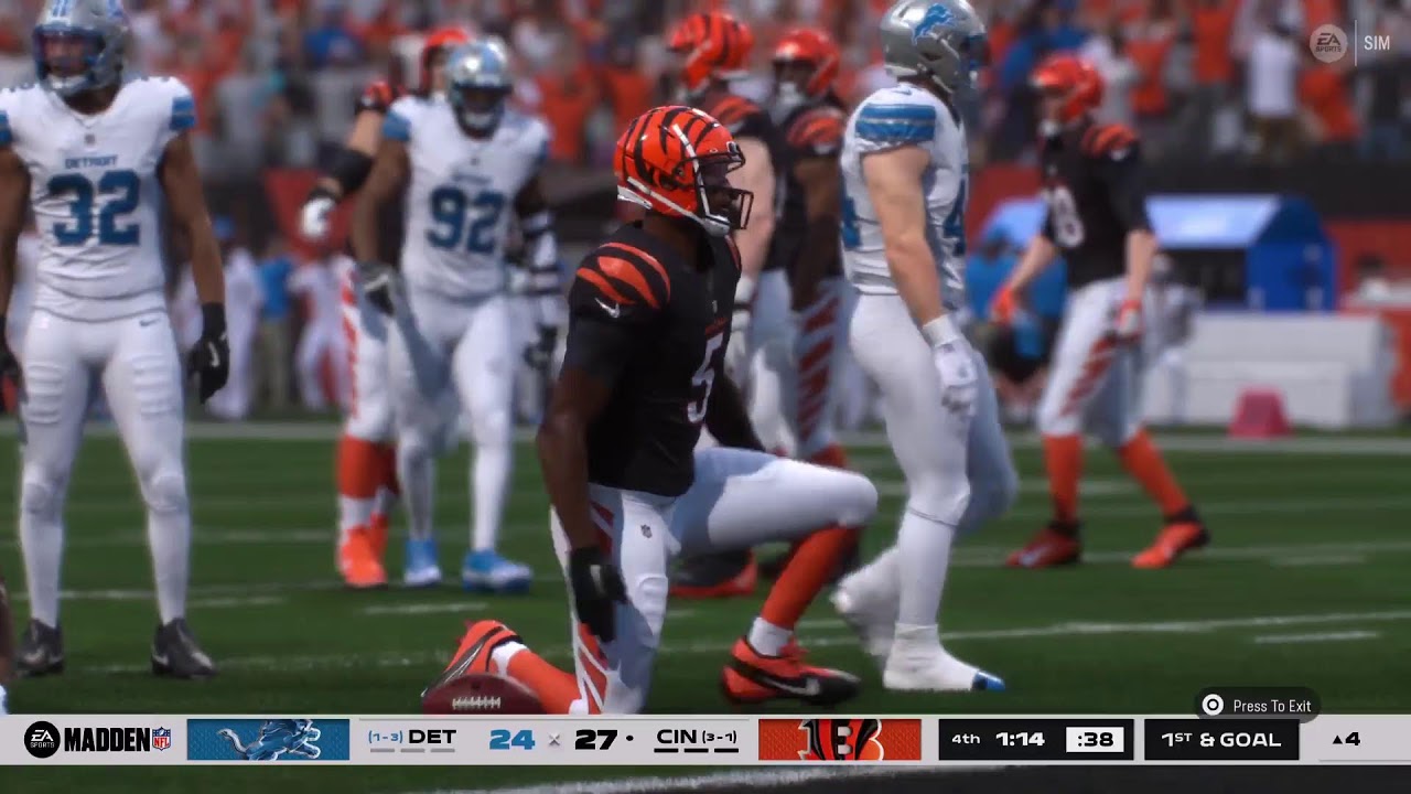 SKFA S1 Detriot Lions vs Cinncinati Bengals Week 5