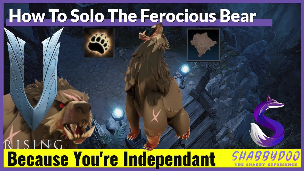 How To Solo The Ferocious Bear Without Crying | V Rising Solo How To