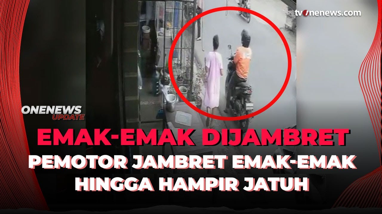 Aksi Siang Bolong! Pria Jambret Perhiasan Emak-emak Senilai Rp30 Juta | OneNews Update