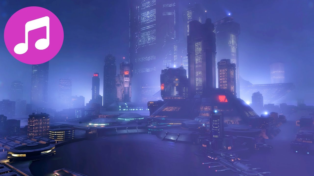Neon Raindrops 🎵 10 HOURS Ambient Sci-Fi Music for a Rainy Night In a Futuristic City