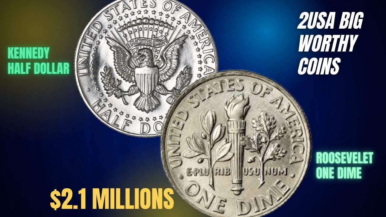 Most Valuaabe Kennedy Half  Dollar worth money coin  The Roosevelet One Dime worthy coin circulating