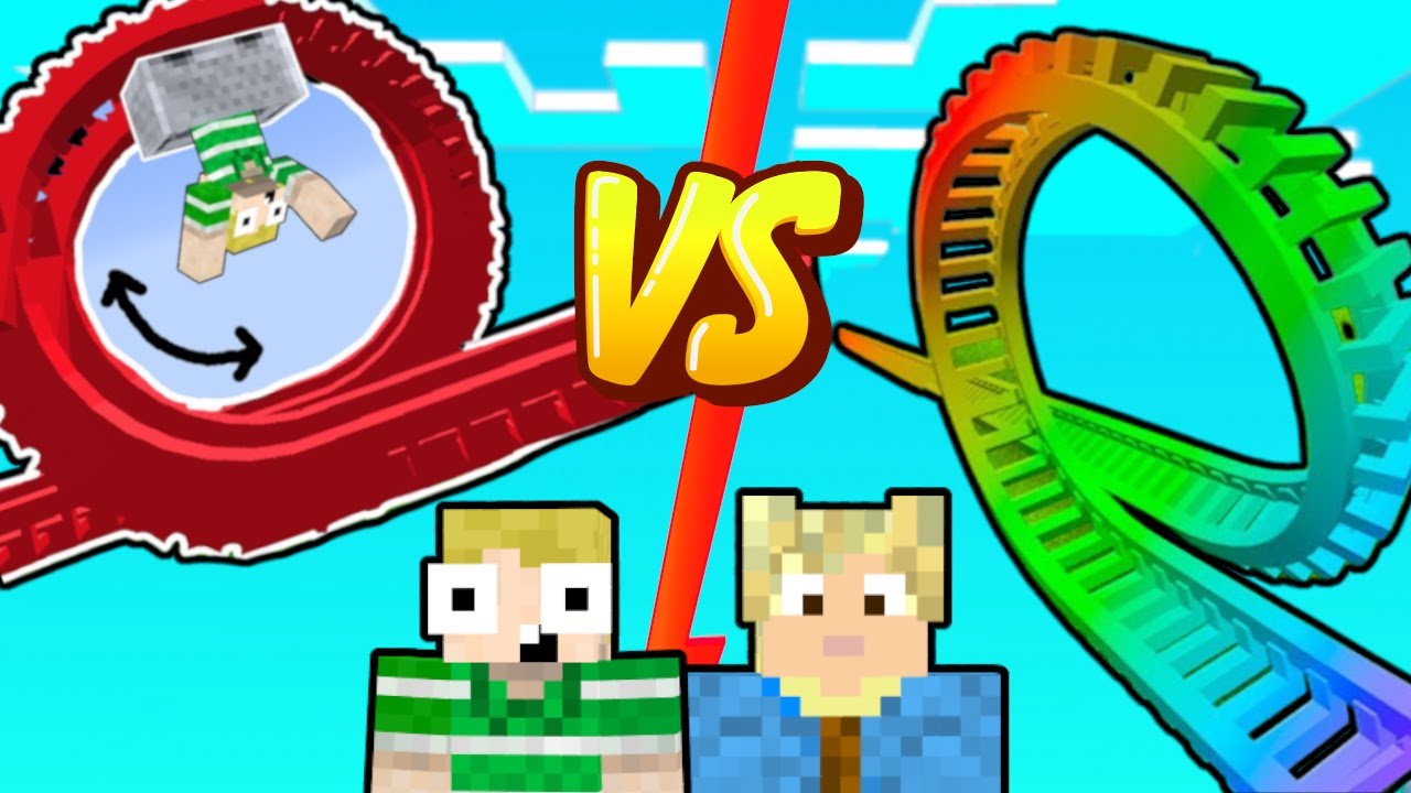 Hvem kan bygge den Sjoveste Roller Coaster!? - Dansk Minecraft