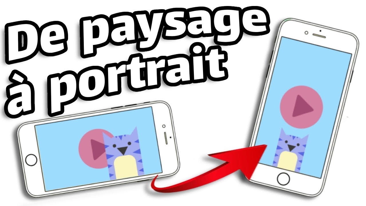 Vid&eacute;o horizontal au format vertical