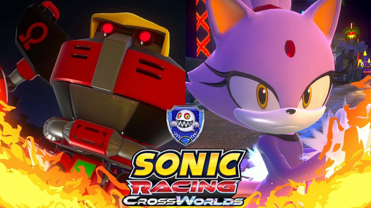 Boom Boo Grand Prix | Omega vs Blaze (Mirror Sonic Speed) | Sonic Racing: CrossWorlds