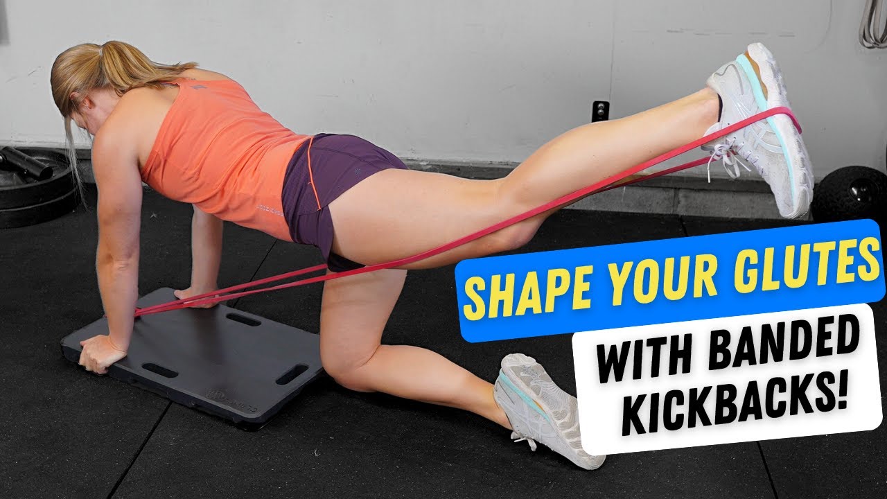 Banded Glute Kickback - Standing and Kneeling Variations