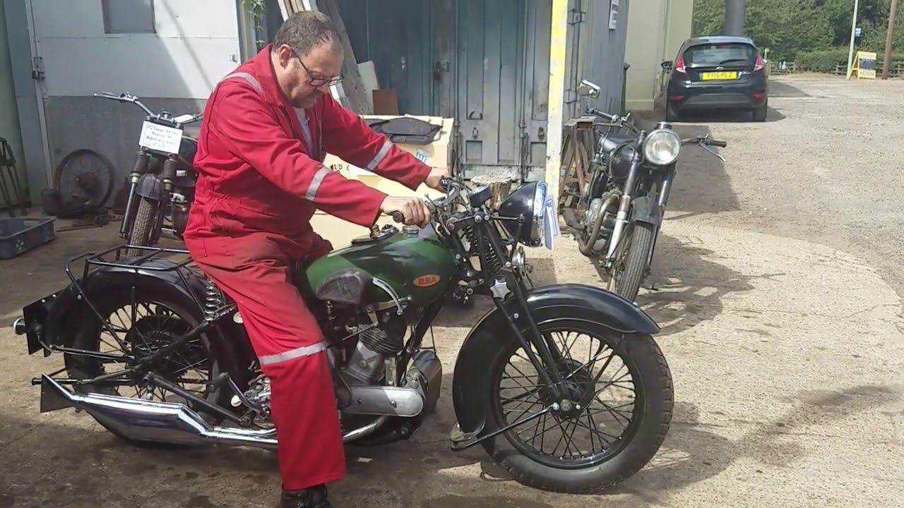 1937 BSA G14 1000cc at Andy Tiernans #07315BSA