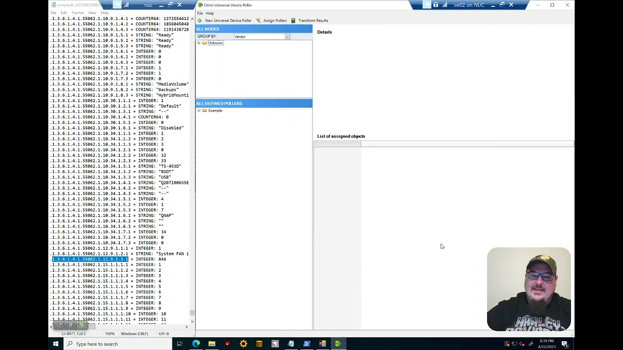 Using the SnmpWalk and Custom Pollers in Solarwinds