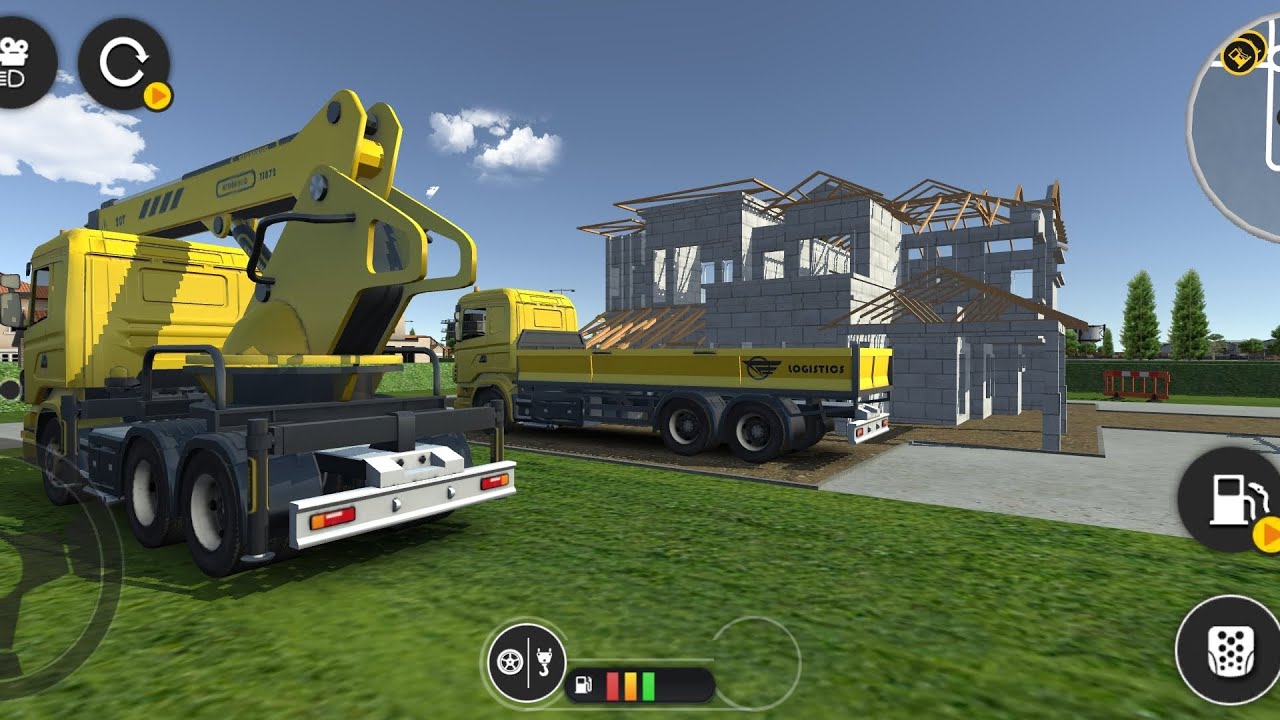 Houses are being built with machines and technology #gaming #androidgames #jcbgame 