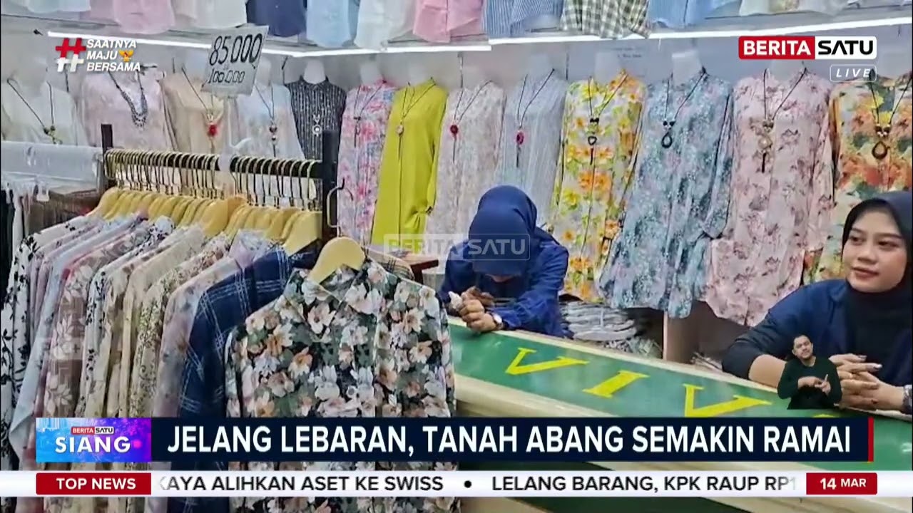 Pasar Tanah Abang Makin Penuh Pengunjung Mendekati Lebaran #Beritasatu