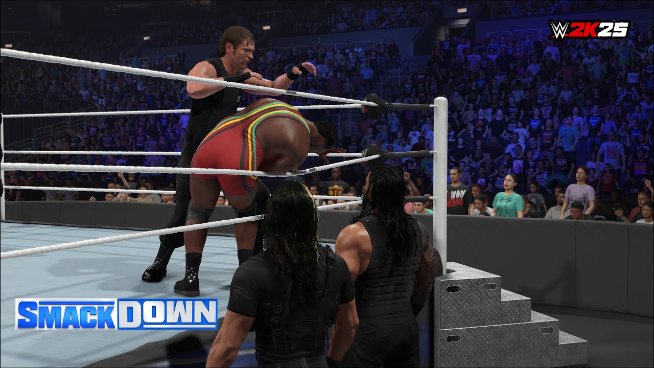 WWE 2K25 - Big E Langston vs Dean Ambrose - Smackdown 2013 - Champion vs Champion - PS5 Gameplay