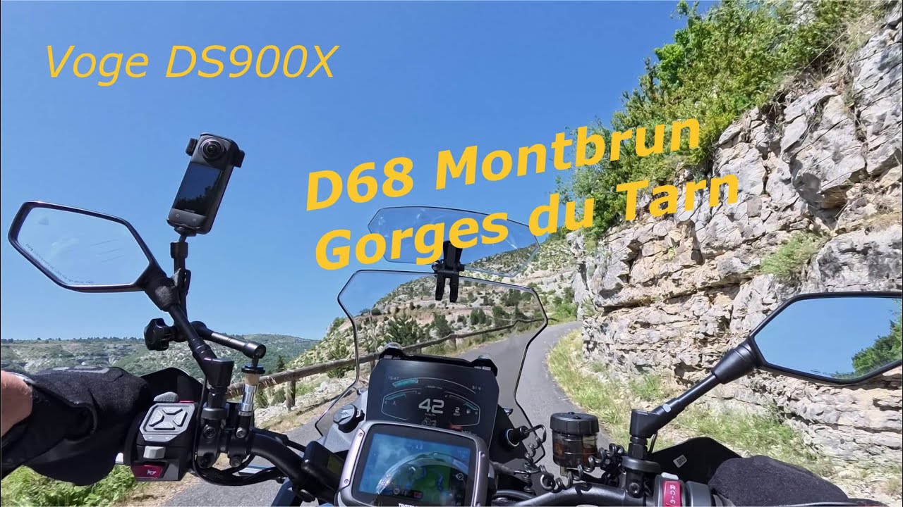 Mit dem Motorrad in Frankreich - Gorges du Tarn D68 Montbrun - Voge DS900X