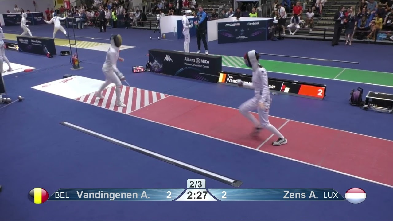 2023 241 T64 30 F E Individual Milano ITA WCH 8 ZENS LUX vs VANDINGENEN BEL