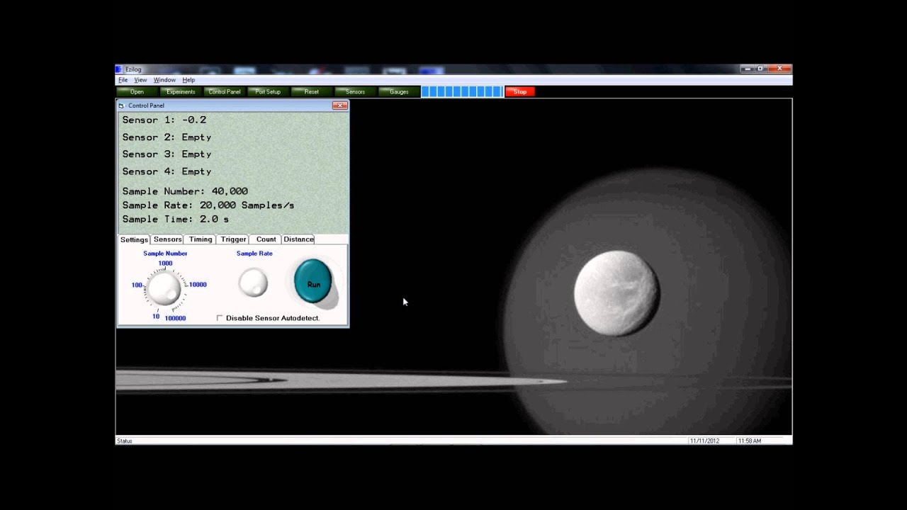 Measuring the Frequency of Sound using the Ezilog USB data logger.