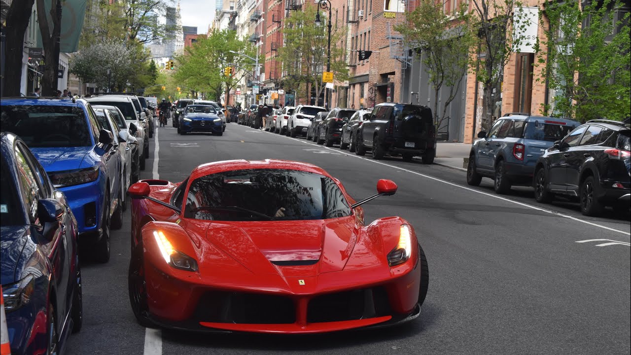 LaFerrari, New Countach, LFA- INSANE New York City Carspotting!
