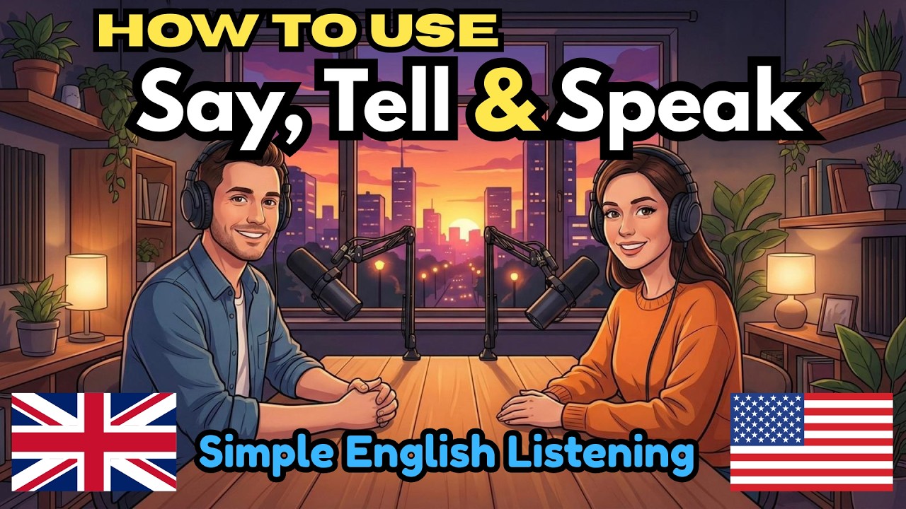Say vs Tell vs Speak | Learn the Difference in Simple English | English Listening Podcast
