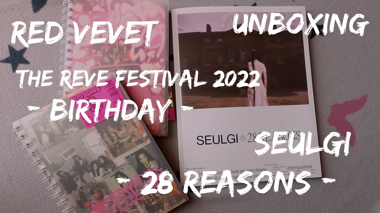Распаковка k-pop | RED VELVET - BIRTHDAY | SEULGI - 28 REASONS | unboxing kpop