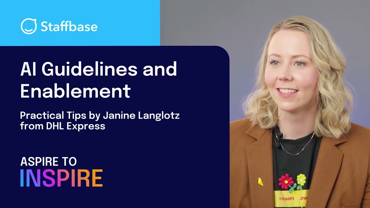 AI Guidelines and Enablement: Practical Tips by Janine Langlotz from DHL Express
