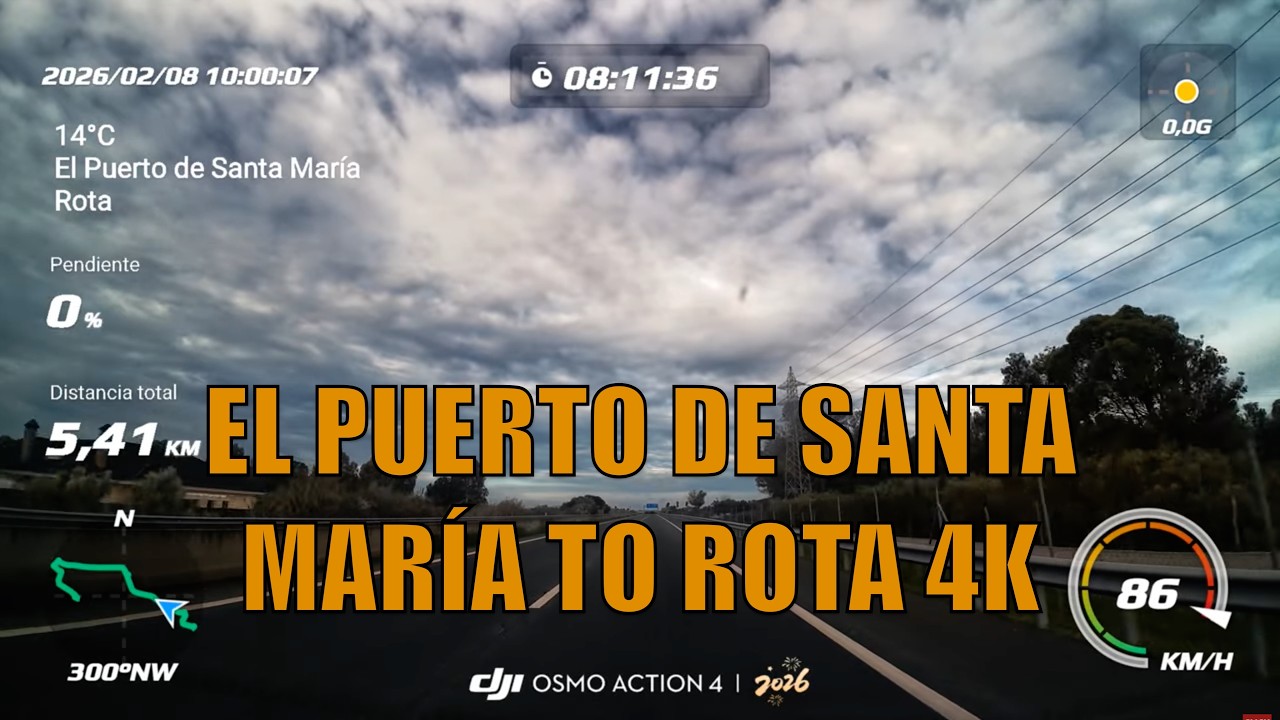 🚗📹  El Puerto de Santa María to Rota Scenic Drive 4K Cádiz Costa de la Luz Andalusia Spain Road Trip