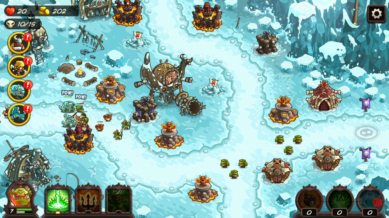 Kingdom Rush Vengeance - Northerners' Outpost - Campaign 3 Stars