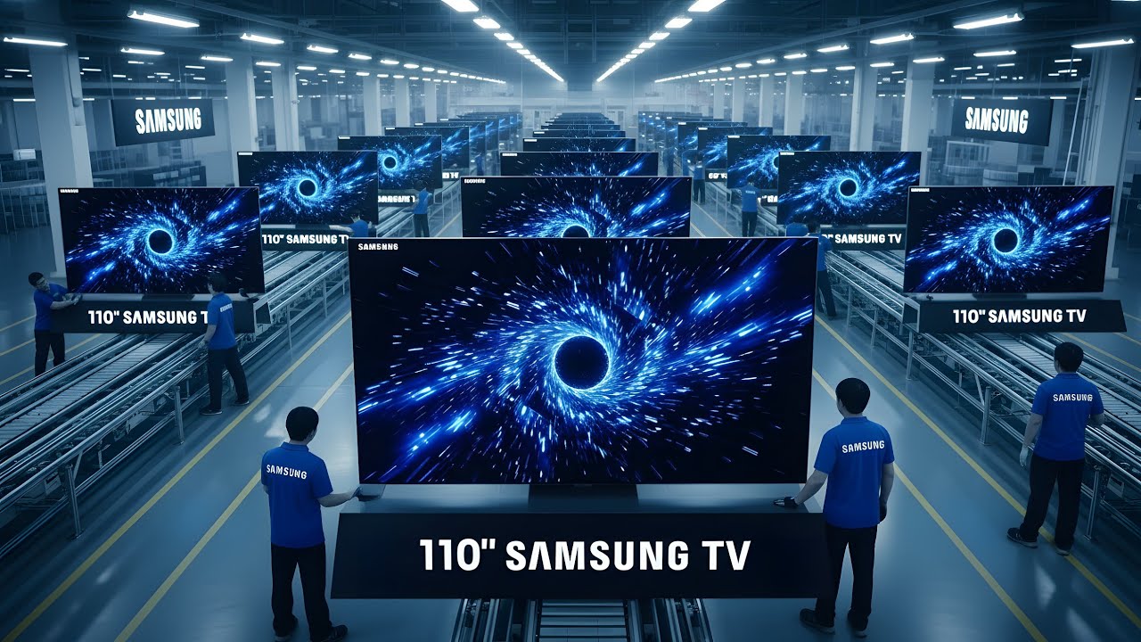 Inside the Samsung 110 Inch Micro LED TV Factory | How $150,000 LED TV Are Made (Full Process)