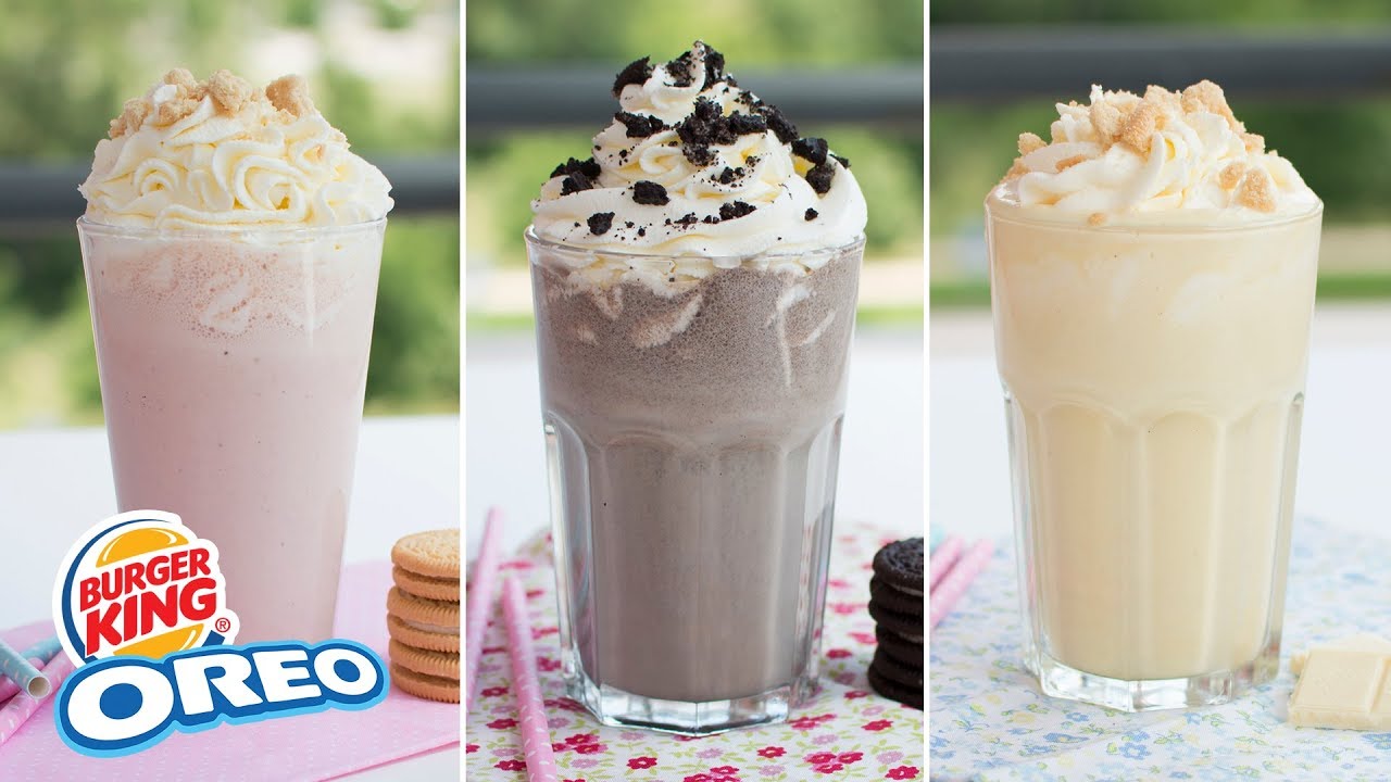 3 batidos con OREO de BURGER KING | Deliciosos y Muy Fáciles