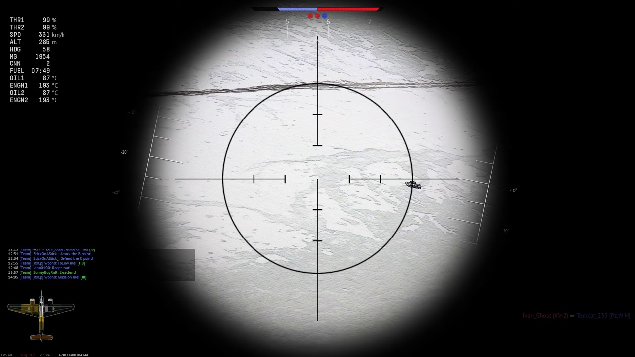 [War Thunder] HS 129 B3 75mm Cannon Simulator Battle