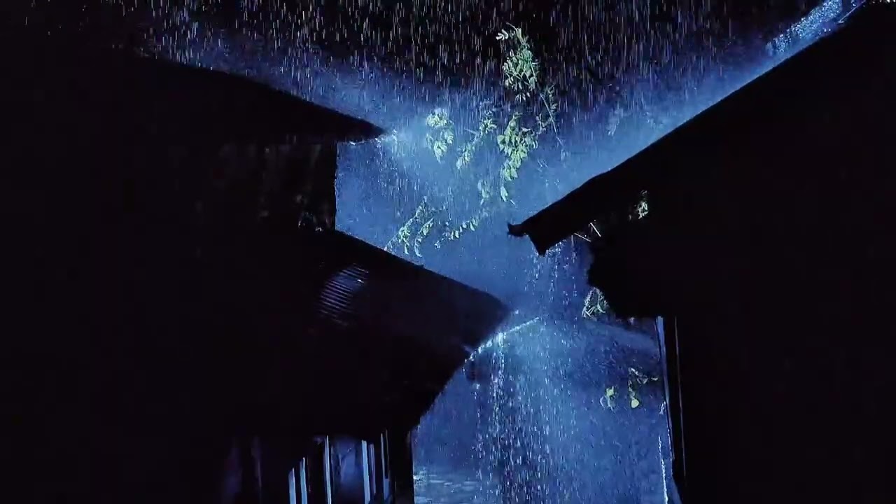 Instant Sleep for Insomnia | Heavy Rain on Metal Roof at Night
