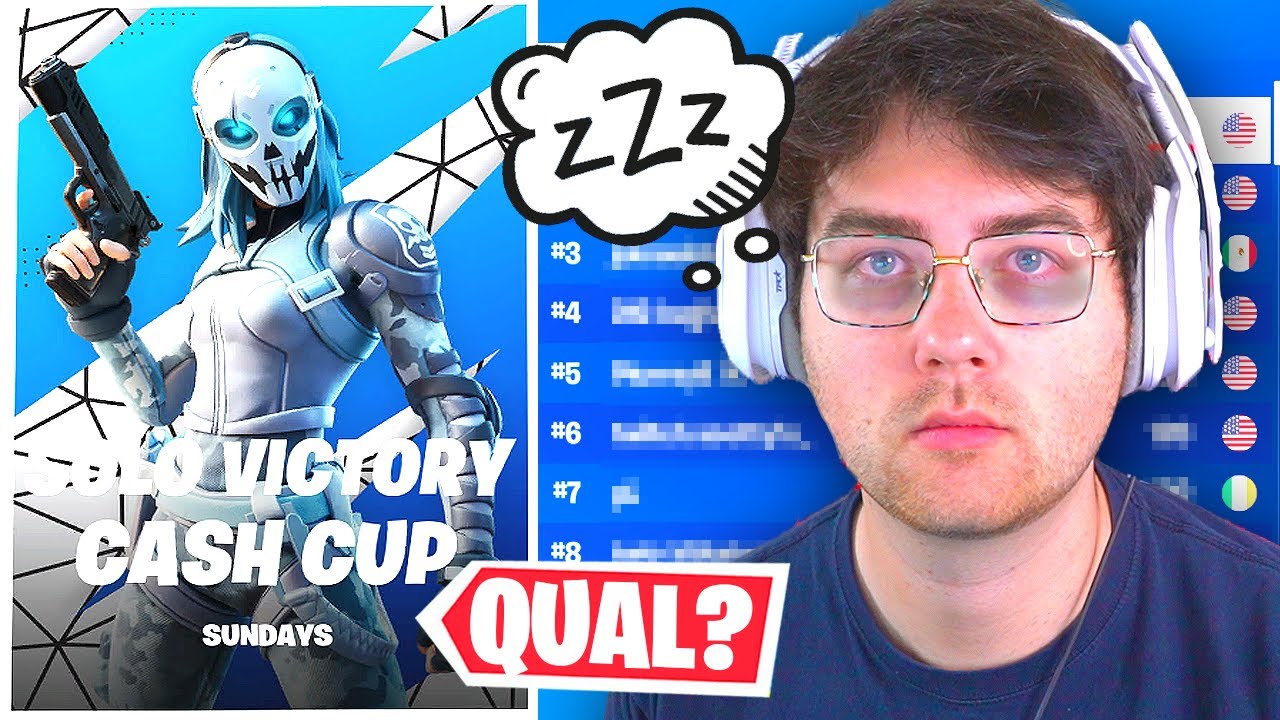 Can I QUALIFY in Solos with NO SLEEP? (FULL Tournament Fortnite Competitive)