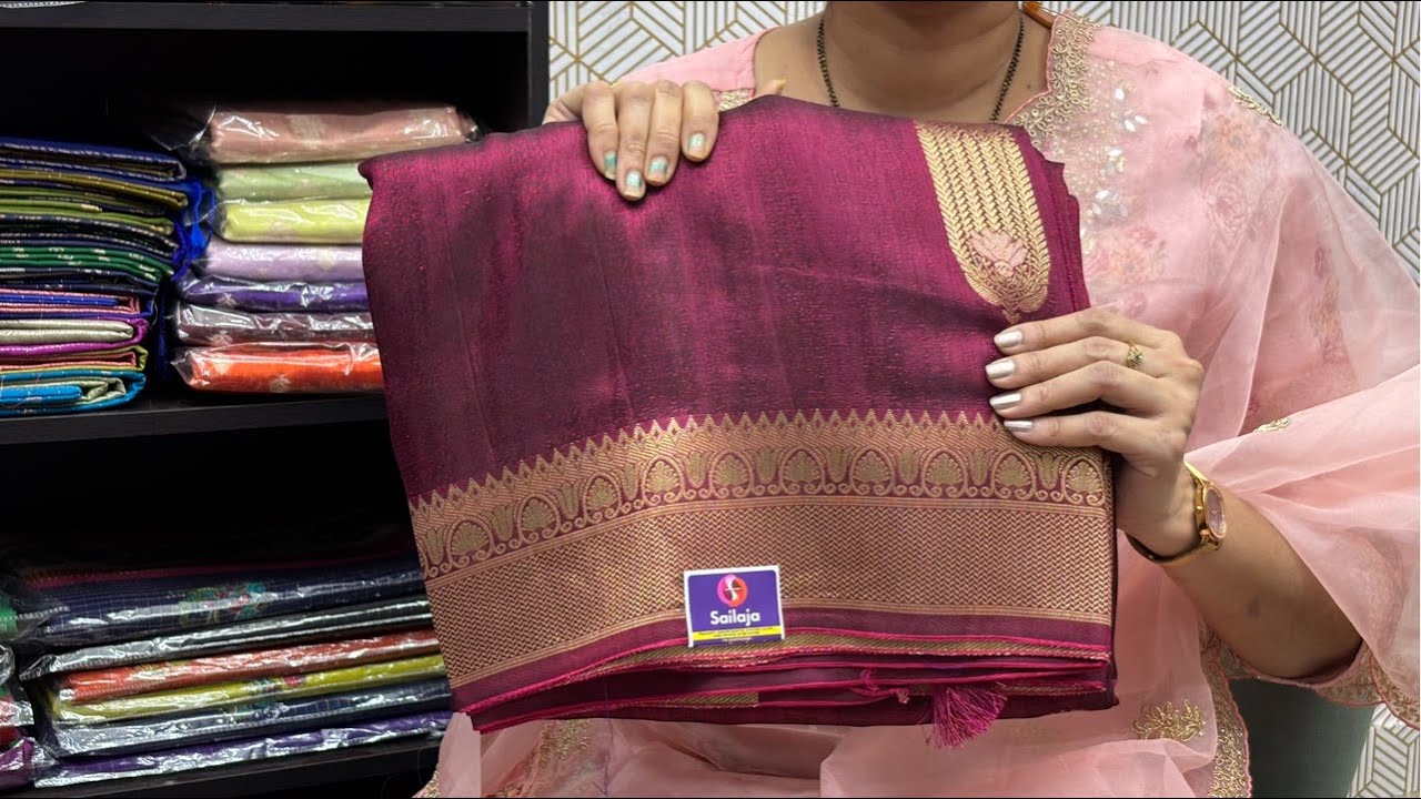 Khadi pattu, #georgette & fancy #sarees collection #live @sailajasilks Ph-9849553901
