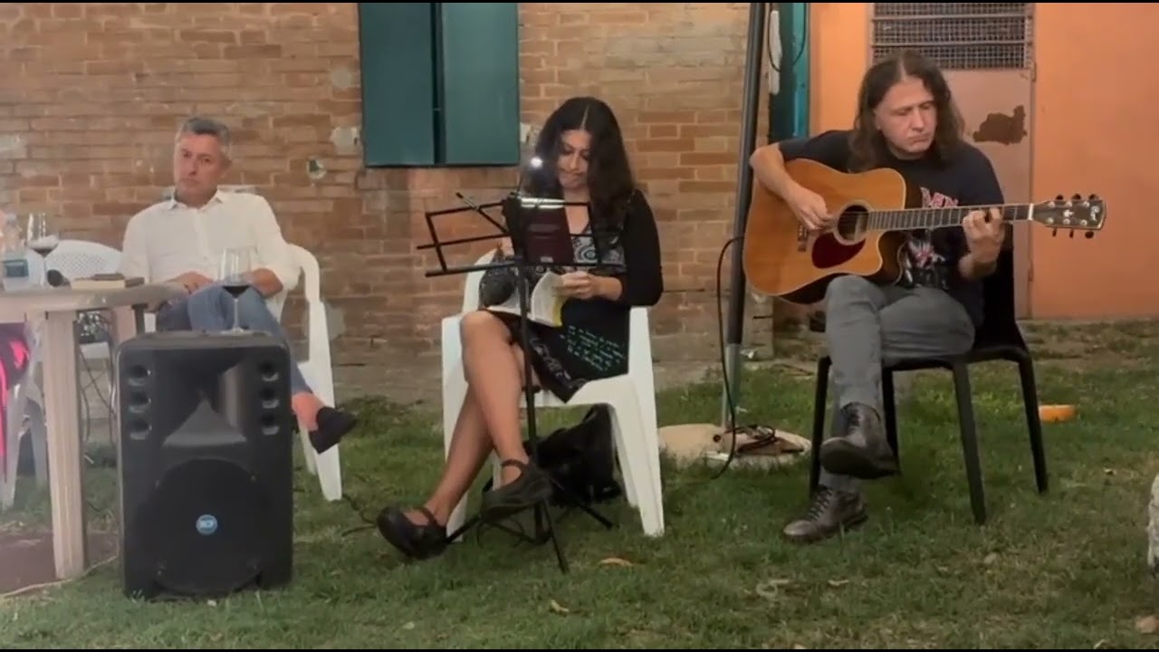 Scilla Bonfiglioli,Debora Pometti con le poesie di autori palestinesi dopo La Sposa del vento#gaza  