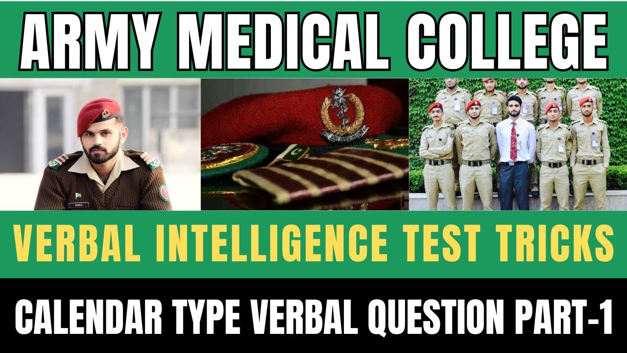 Army Medical College Initial Test 2024 | AFNS 2024 | Verbal Intelligence Test Preparation | Tricks |