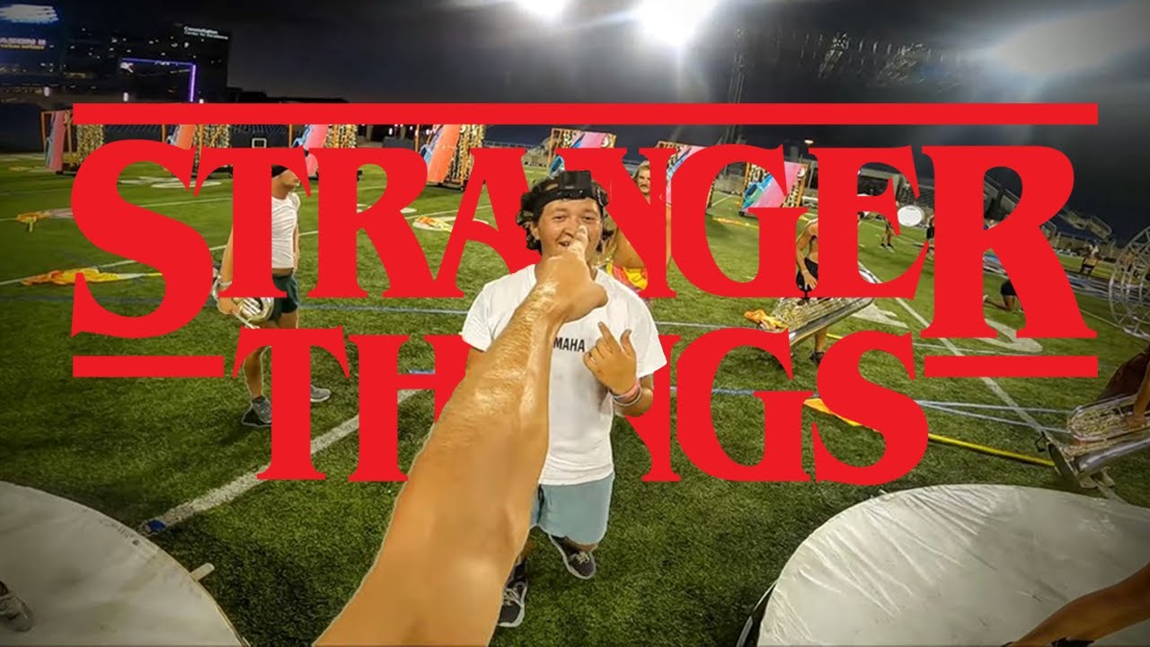 Dustin from Stranger Things marches Bluecoats 2022 ‘Riffs and Revelations' headcam