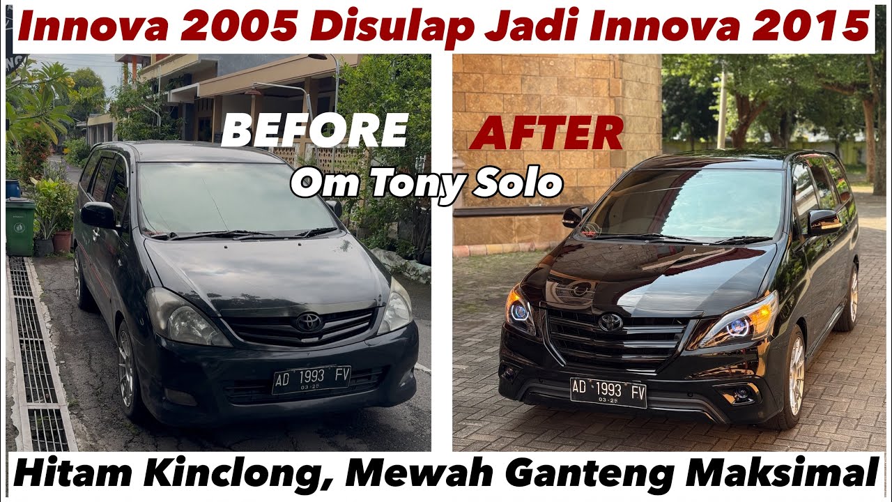 Mobil tua jelek di sulap jadi mewah 🔥 INNOVA 2005 upgrade 2015 Om Toni Solo #modifikasi #restorasi