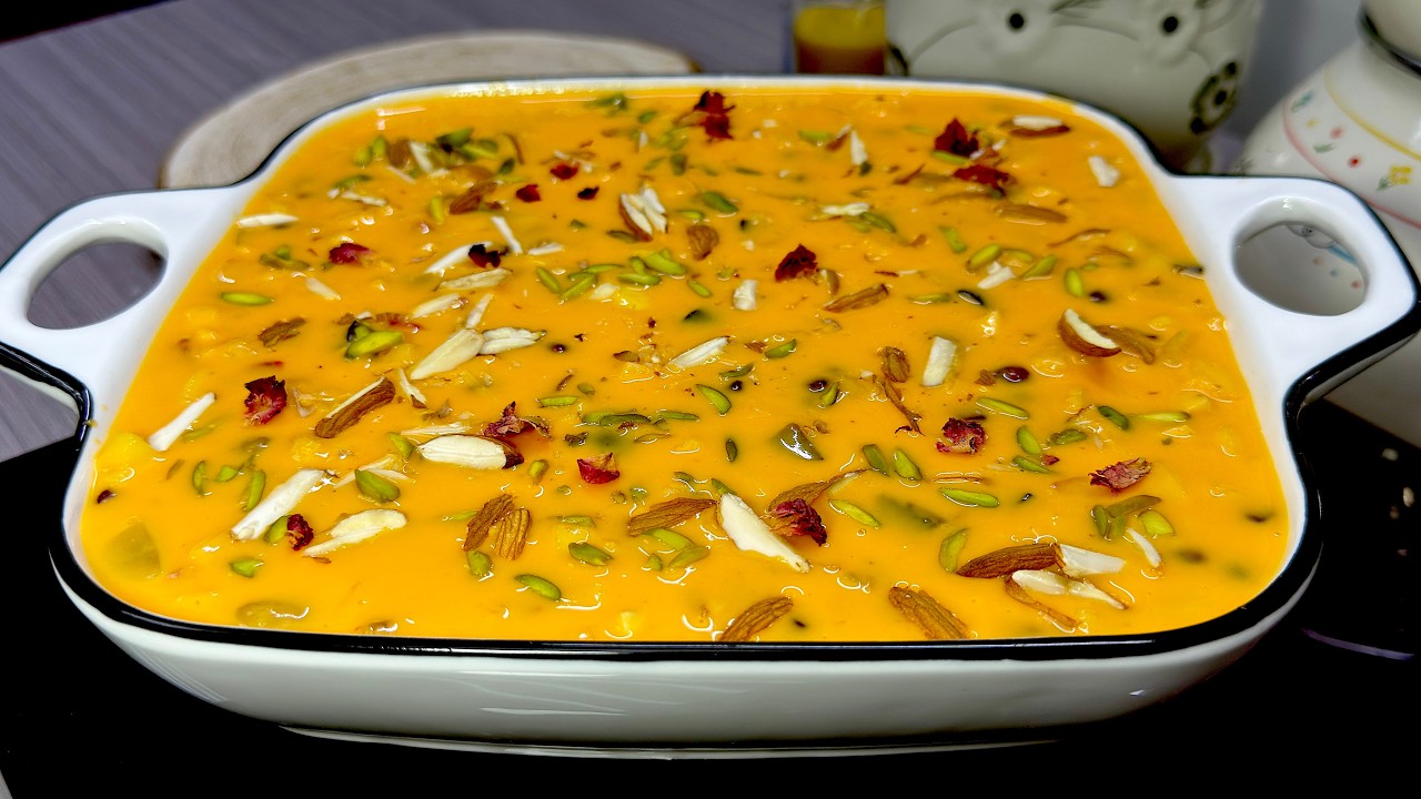 പെരുന്നാളിന് ഉണ്ടാക്കാൻ പൊളി ഐറ്റം! Carrot Kulfi Custard Recipe😋👌 Eid Special Fruit Custard