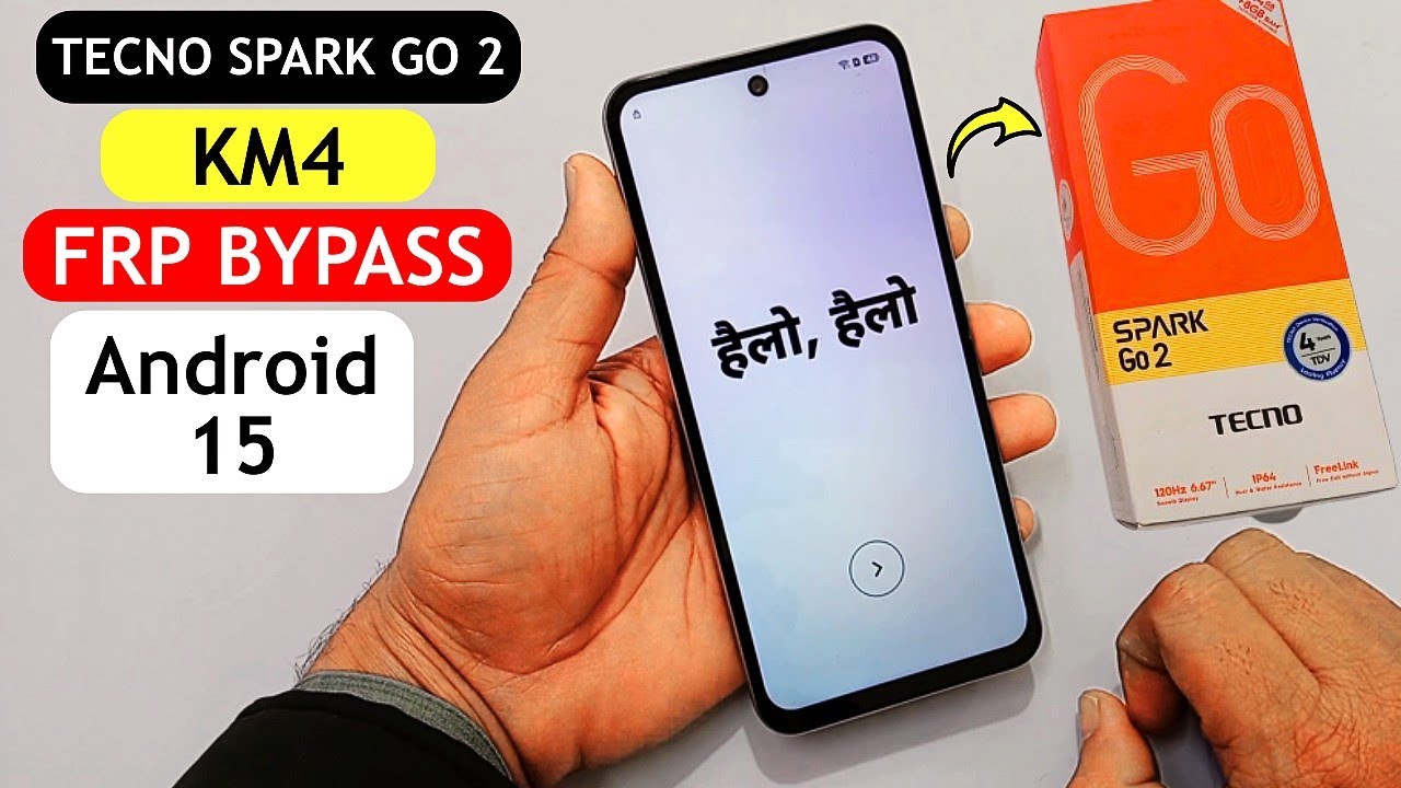 Tecno Spark Go 2 (KM4) FRP Bypass 2026 Android 15 | Setting Not Open | Remove Google Account Lock