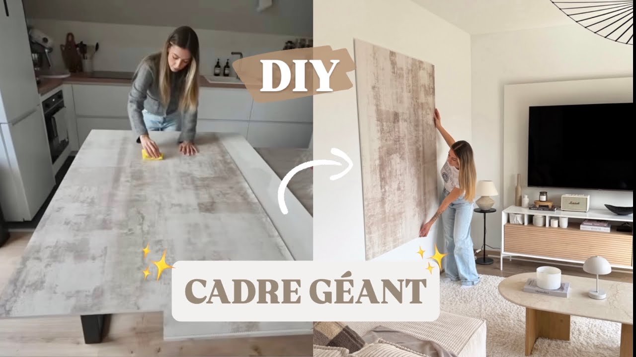 DIY cadre géant + des changements déco ✨✂️- WEEKLY VLOG
