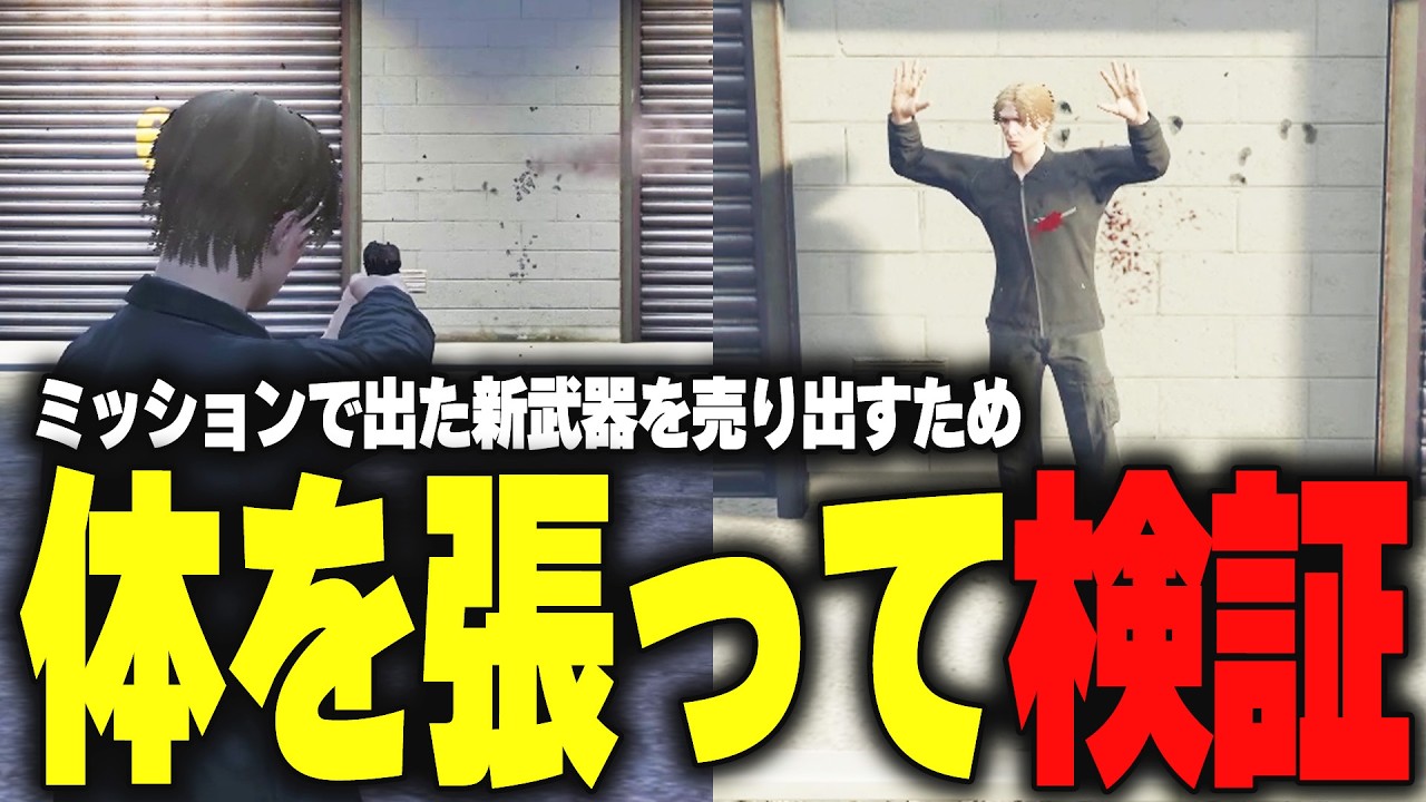 【ストグラ】新武器を売り出すために体を張って銃の性能を確かめる【柳瀬つん/つんザウルス/切り抜き】