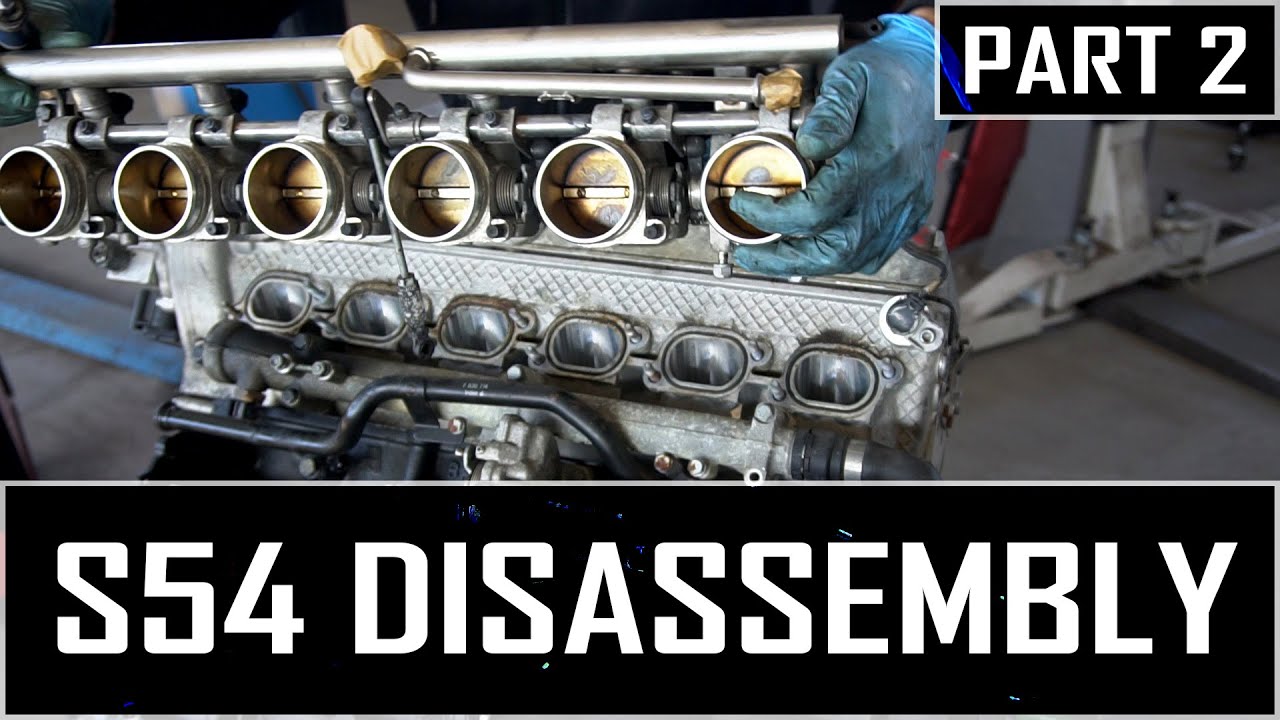 BMW S54 Disassembly - ITB Vanos Camshafts Cylinder Head